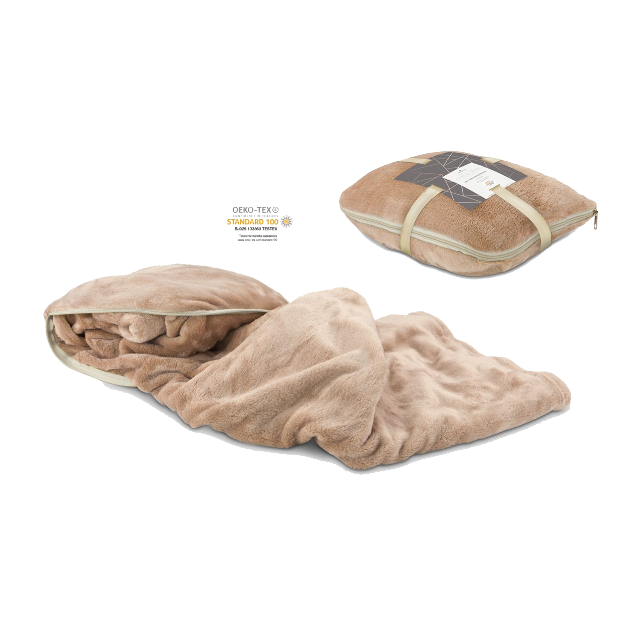2-in1 Verwandlungsdecke besticken lassen | Werbegeschenk
